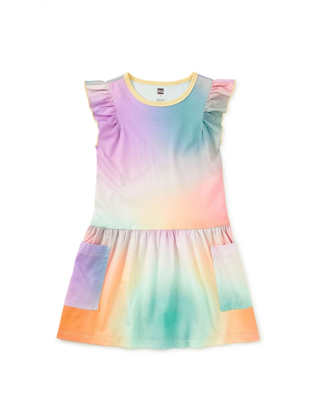 Tea Collection- Flutter Sleeve Pocket Dress, size 7